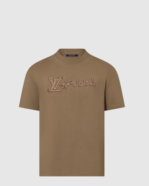 [LOUIS VUITTON-루이비통]엠브로이더드 시그니처 코튼 티셔츠 1AFXP5