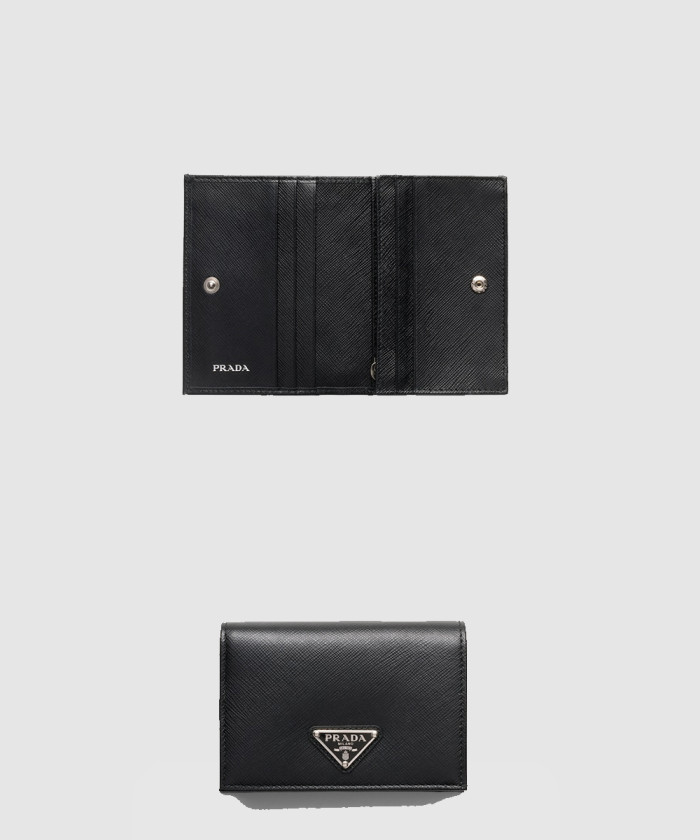 레플리카|이미테이션 prada-프라다사피아노-트라이앵글-로고-반지갑-1mv021