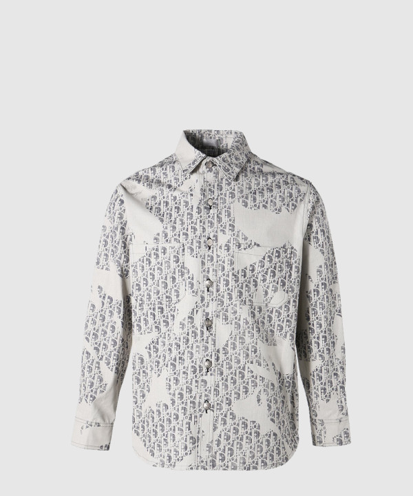 [DIOR-디올]오블리크 카스리 코튼 데님 오버 셔츠 113D5