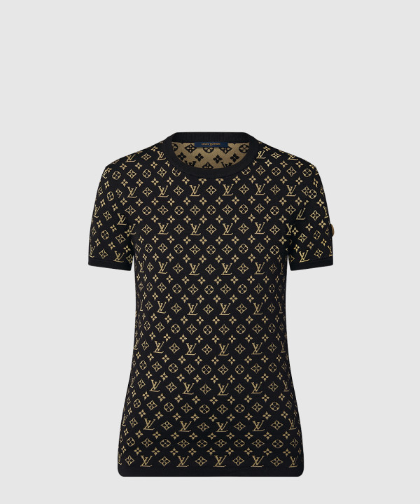 [LOUIS VUITTON-루이비통]모노그램 자카드 니트 톱 1AAG8U