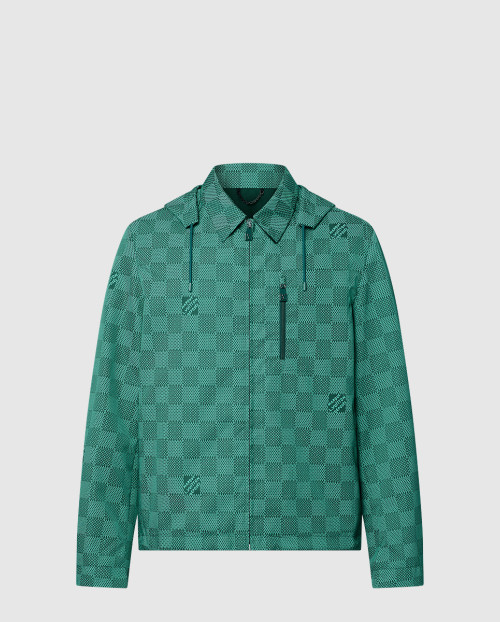 [LOUIS VUITTON-루이비통]프린티드 나일론 후디드 윈드브레이커 1AFQD4