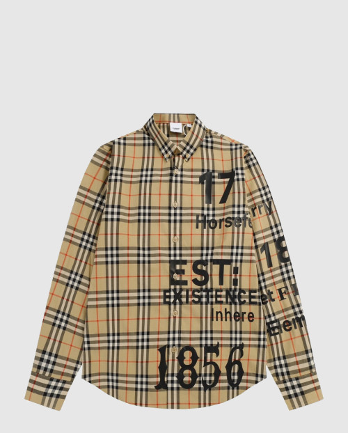 [BURBERRY-버버리]빈티지체크 레터링 셔츠 80581011