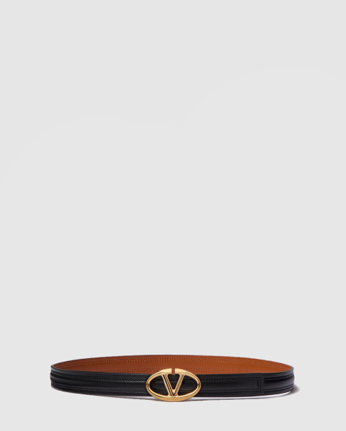 [VALENTINO-발렌티노]유광 송아지 가죽 벨트