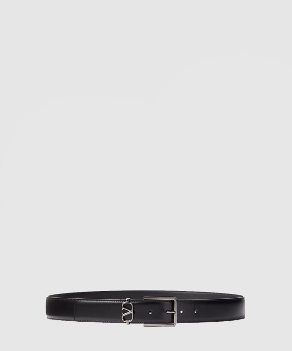 [VALENTINO-발렌티노]미니 V 로고 송아지 가죽 벨트