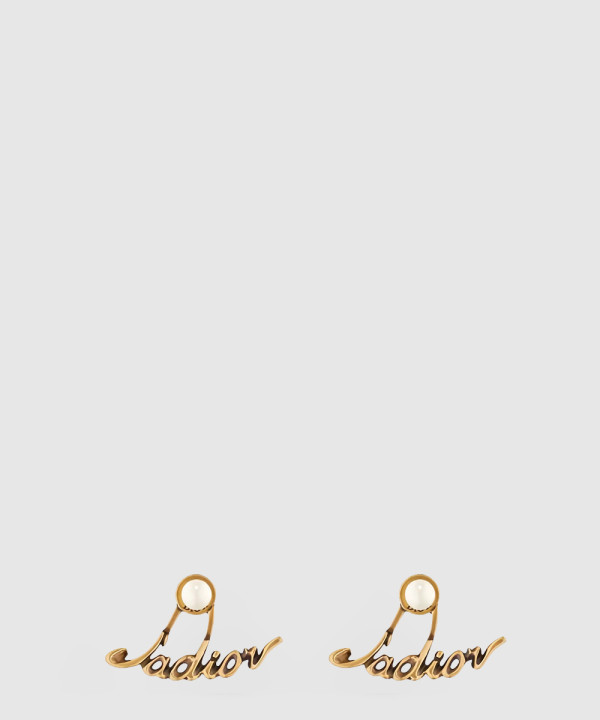 [DIOR-디올]자디올 펄 이어자켓 귀걸이 E1586