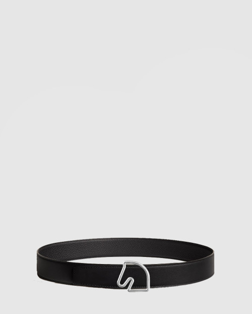 [HERMES-에르메스]테이트 드 쉐발 양면 가죽 벨트