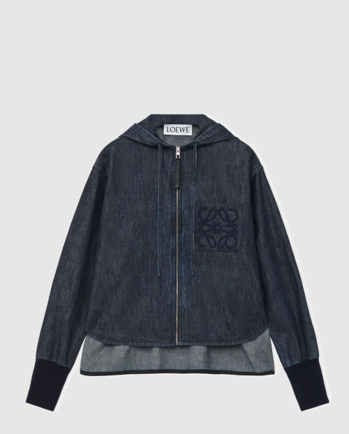 [LOEWE-로에베]데님 후드 재킷
