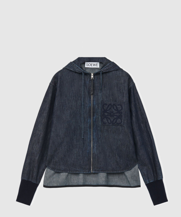 [LOEWE-로에베]데님 후드 재킷