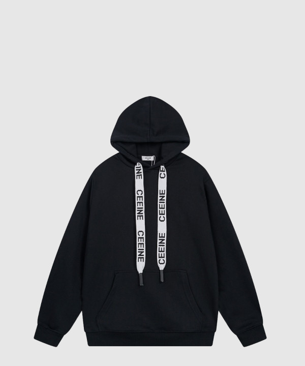 [CELINE-셀린느]코튼 플리스 루즈 후드티 2Y4686