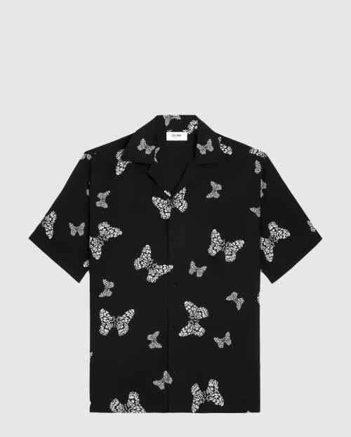 [CELINE-셀린느]컨버터블 카라 프린팅 우븐 셔츠 2C9461