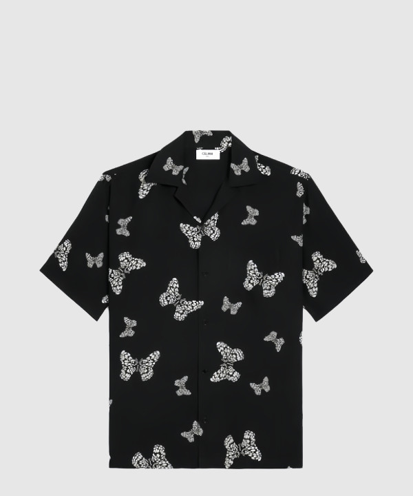 [CELINE-셀린느]컨버터블 카라 프린팅 우븐 셔츠 2C9461