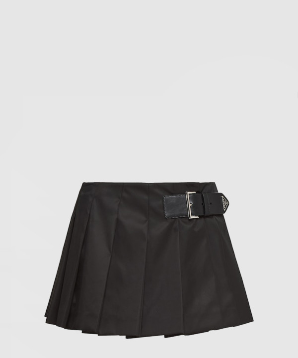 [PRADA-프라다]플리츠 리나일론 미니스커트 21H922