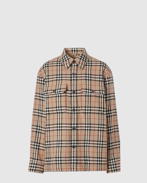 [BURBERRY-버버리]체크 빈티지 울 코튼 자켓 80438391