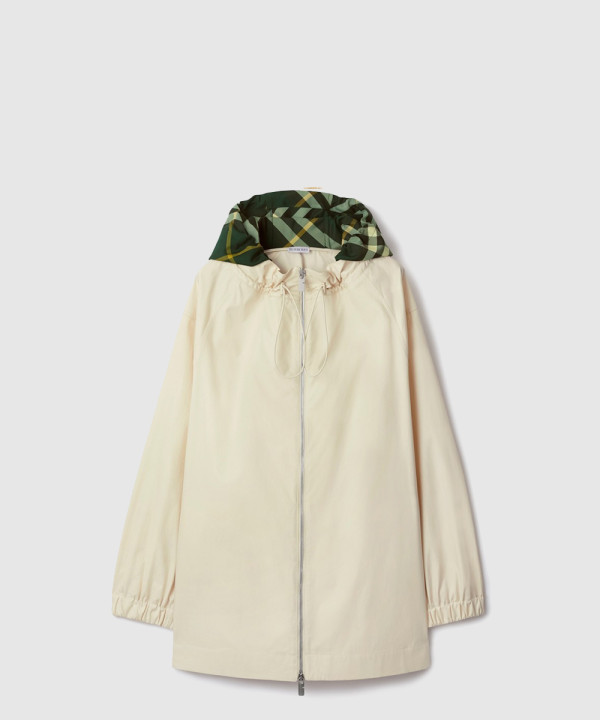 [BURBERRY-버버리]체크 후드 개버딘 파카 80838291