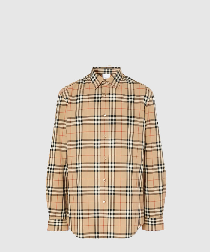 레플리카|이미테이션 burberry-버버리로고-아플리케-빈티지-체크-코튼-셔츠-80385211