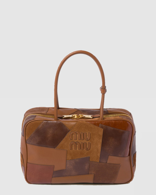 [MIUMIU-미우미우]가죽 패치워크 보백 5BB117