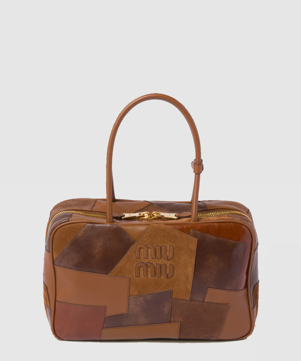 [MIUMIU-미우미우]가죽 패치워크 보백 5BB117