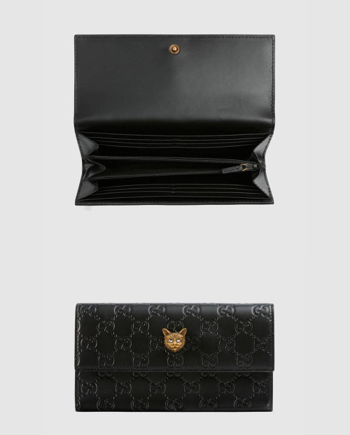 [GUCCI-구찌]스키마 고양이 장지갑 548055