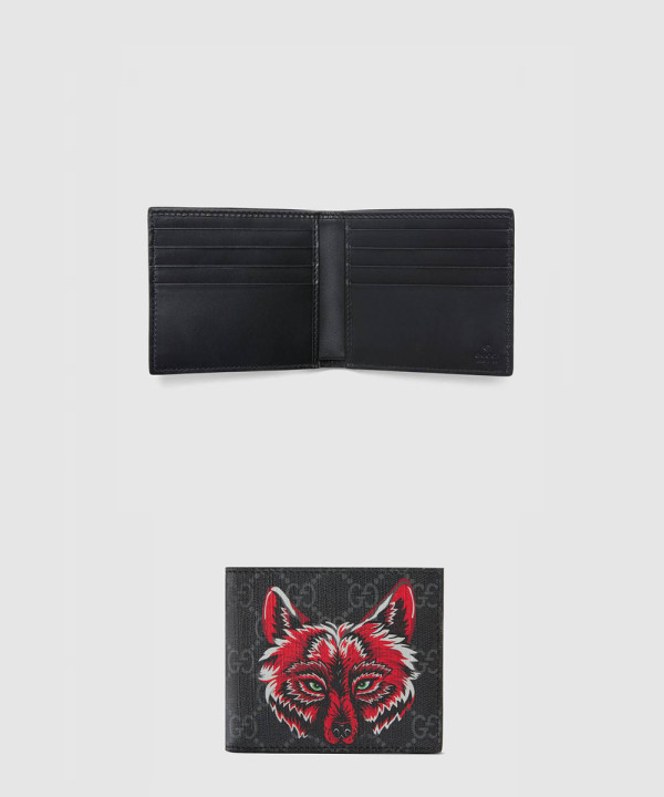 [GUCCI-구찌]GG 울프헤드 프린트 반지갑 451268
