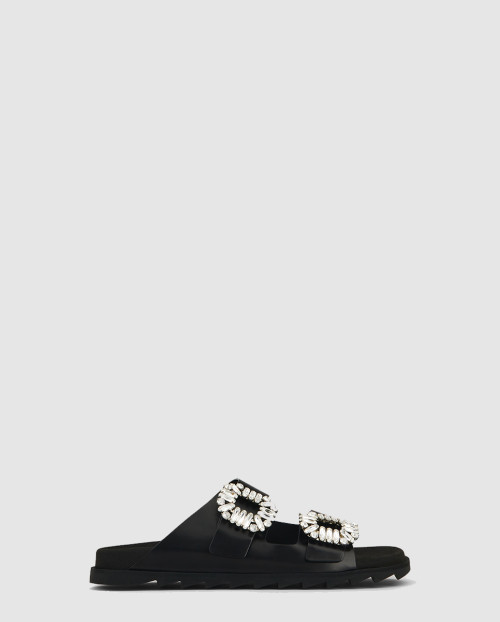 [ROGER VIVIER-로저비비에]슬라이디 비브 스트라스 버클 슬라이드 4581