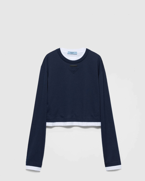 [PRADA-프라다]롱 슬리브 저지 티셔츠 346681