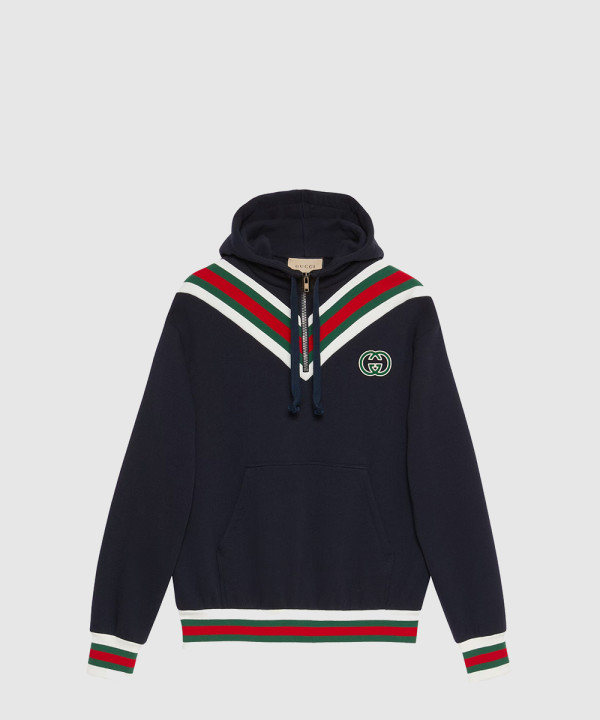 [GUCCI-구찌]코튼 저지 후드 스웨트셔츠 717410