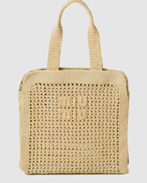 [MIUMIU-미우미우]패브릭 토트백 5BG230