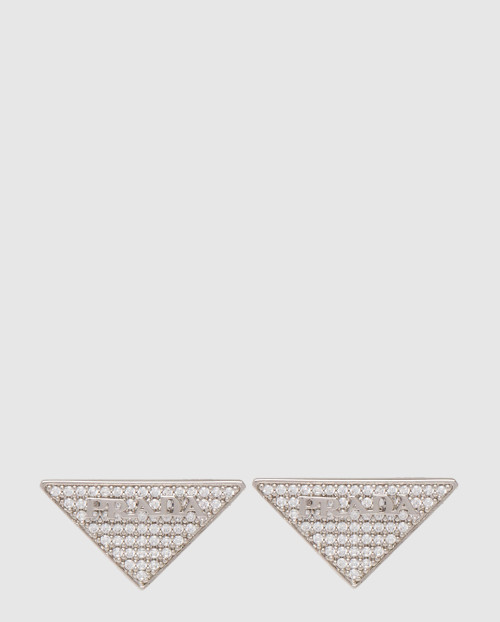 [PRADA-프라다]크리스털 로고 보석 귀걸이 1JO768