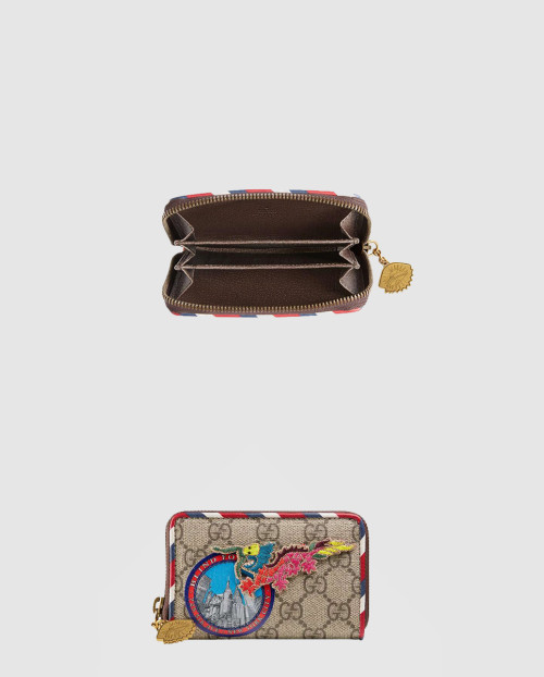 [GUCCI-구찌]자수 지퍼 카드지갑 473911