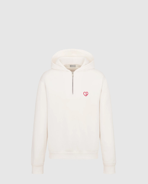 [DIOR-디올]하트 하프집업 후드 스웨트셔츠 493J6
