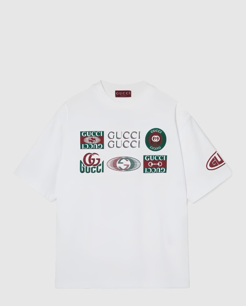[GUCCI-구찌]코튼 저지 티셔츠 프린트 784361