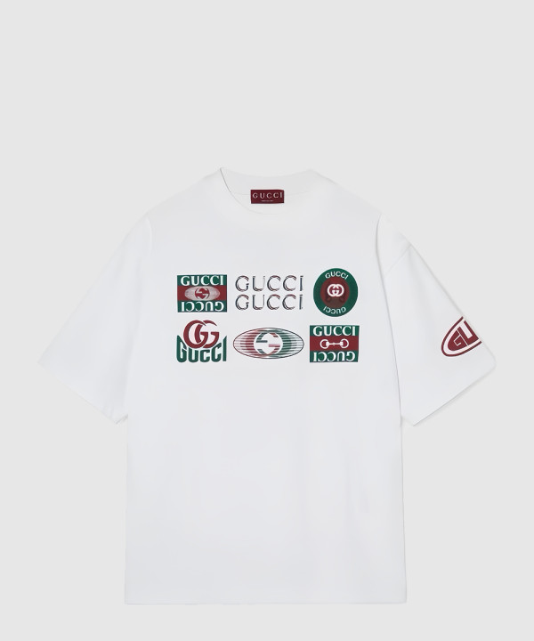 [GUCCI-구찌]코튼 저지 티셔츠 프린트 784361
