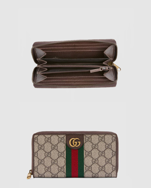 [GUCCI-구찌]아기돼지 삼형 지퍼 장지갑 557696