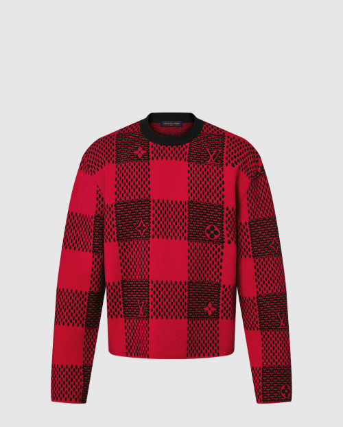 [LOUIS VUITTON-루이비통]다미에 울 크루넥 1AFXKK