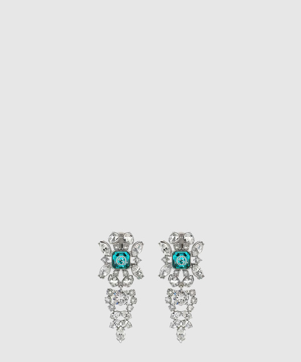[GUCCI-구찌]인터로킹 G 크리스털 귀걸이 676528