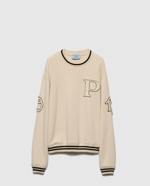 [PRADA-프라다]패치 장식 코튼 플리스 스웨트셔츠 134709