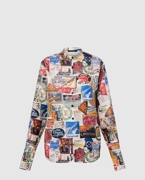 [LOUIS VUITTON-루이비통]프린티드 실크 블렌드 셔츠 FRBLO7