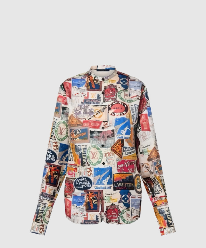 레플리카|이미테이션 louis-vuitton-루이비통프린티드-실크-블렌드-셔츠-frblo7