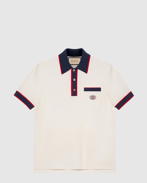 [GUCCI-구찌]인터로킹G 코튼 피케 폴로 티셔츠 653380