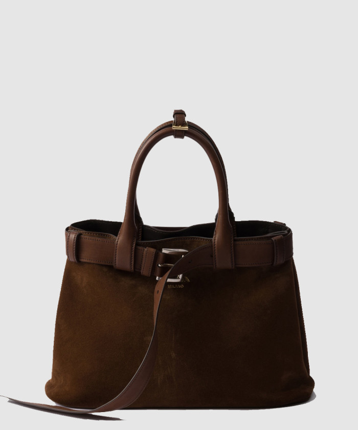 레플리카|이미테이션 prada-프라다버클-미디엄-스웨이드-핸드백-1ba434