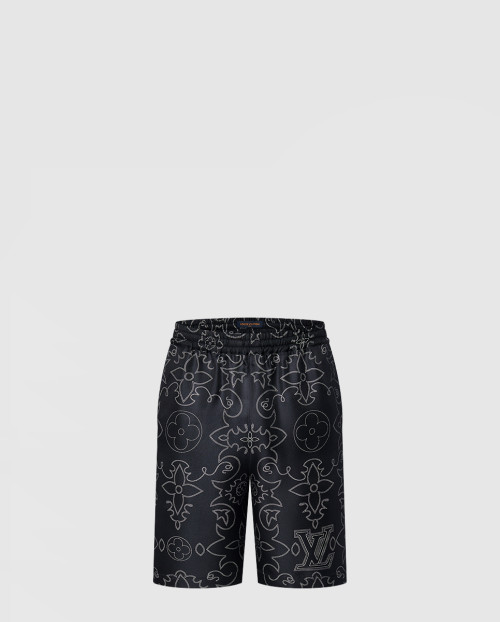 [LOUIS VUITTON-루이비통]프린티드 실크 쇼츠 1AFWOQ