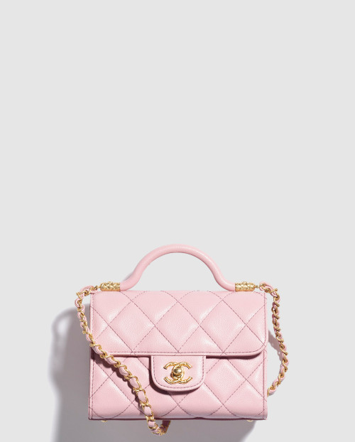 [CHANEL-샤넬]핸들 장식의 미니 플랩백  AS4956