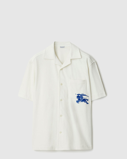 [BURBERRY-버버리]코튼 타월링 테리  반팔 티셔츠 80900571