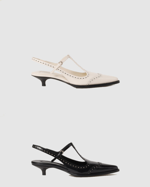 [MIUMIU-미우미우]슬링백 스트랩 펌프스 5I309E