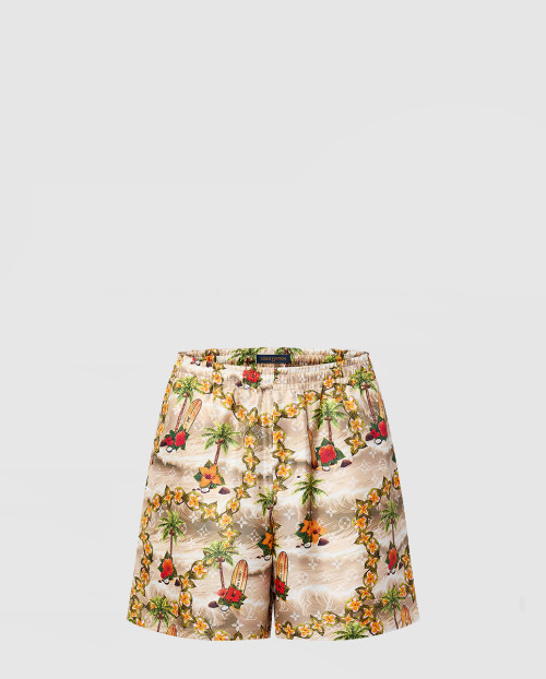 [LOUIS VUITTON-루이비통]모노그램 실크 드로스트링 쇼츠 1AFRK5