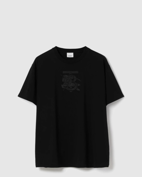 [BURBERRY-버버리]엠브로이더리 모노그램 코튼 티셔츠 80697621