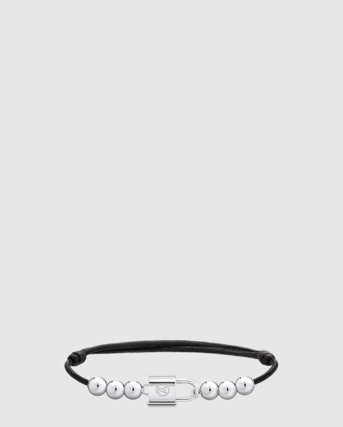 [LOUIS VUITTON-루이비통]실버 락킷 비즈 팔찌 Q05729