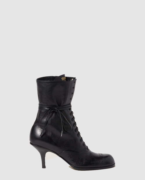 [MIUMIU-미우미우]가죽 레이스 부티 5U323E