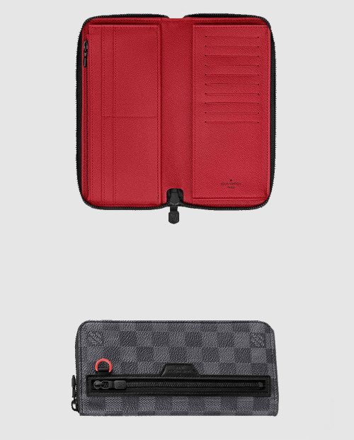 [LOUIS VUITTON-루이비통]Damier Graphite Utility 지퍼 지갑 N60355