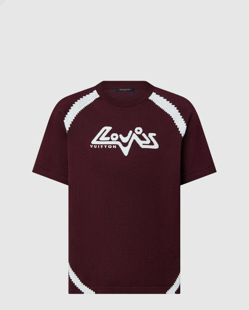 [LOUIS VUITTON-루이비통]쇼트 슬리브드 코튼 인따르시아 크루넥 1ABXXB